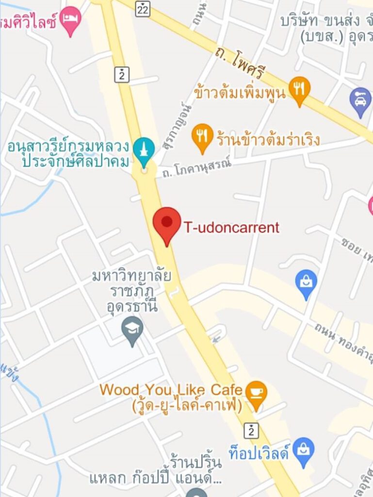 map t-udoncarrent